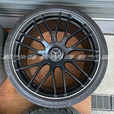 C63s Coupe black AMG split spoke wheels A2054016100 A2054015900