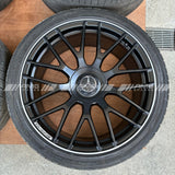 C63s Coupe black AMG split spoke wheels A2054016100 A2054015900