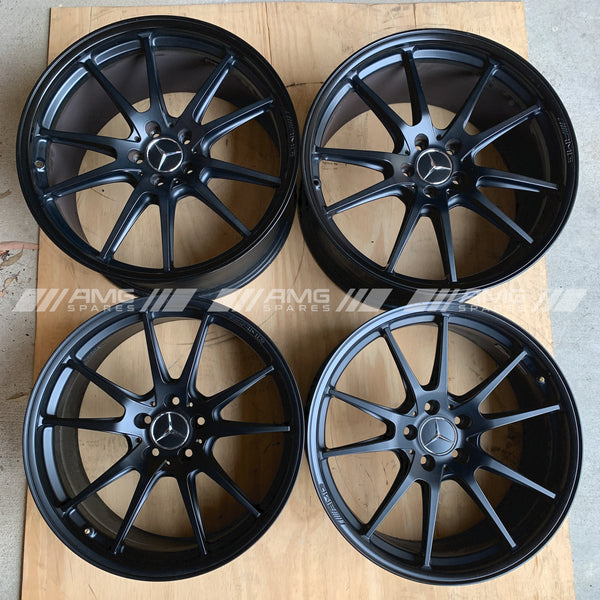 C63s Coupe black AMG multi spoke wheels A2054017400 A2054017500
